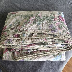 Ralph Lauren | Vintage King Adriana Floral Satin Duvet Cover